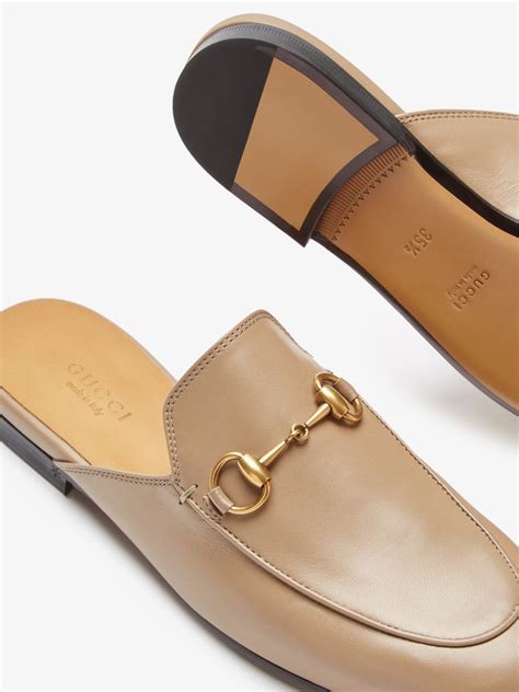 gucci horsebit leather mules|Gucci princetown mule beige.